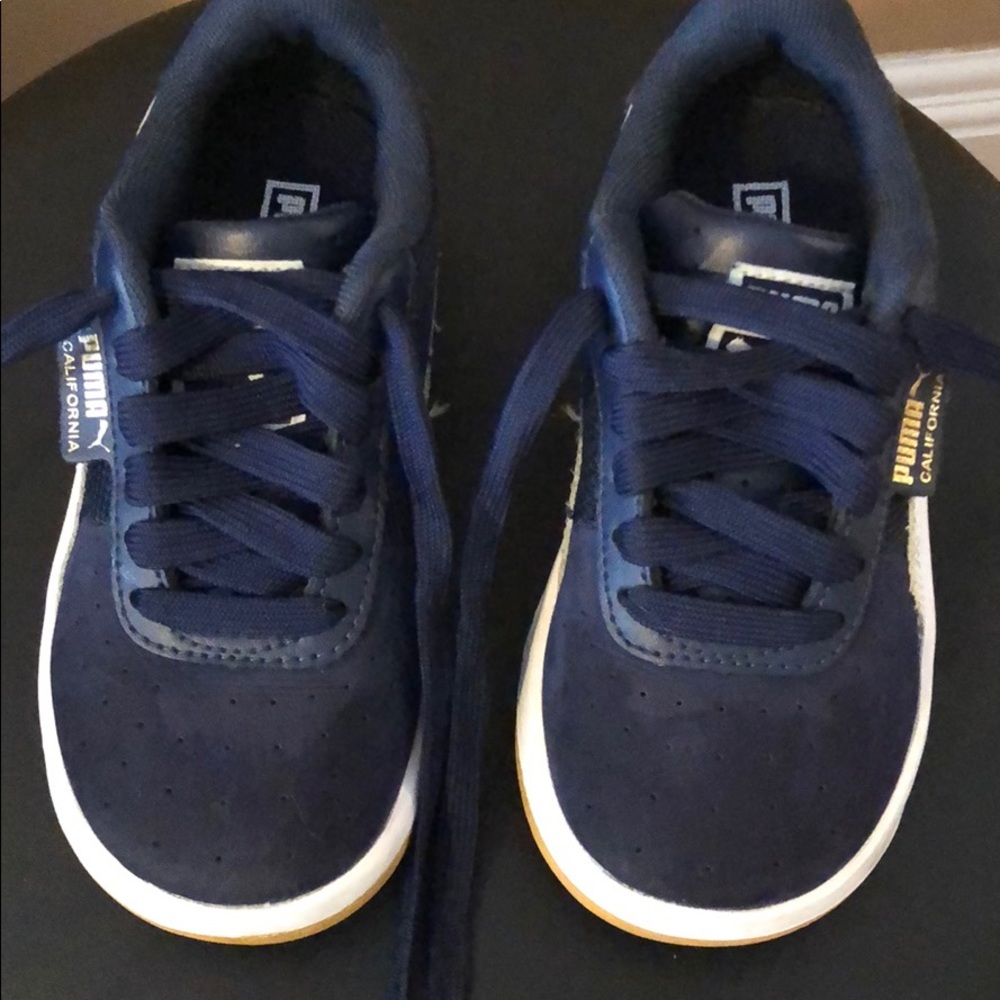Navy blue toddler boy sneakers